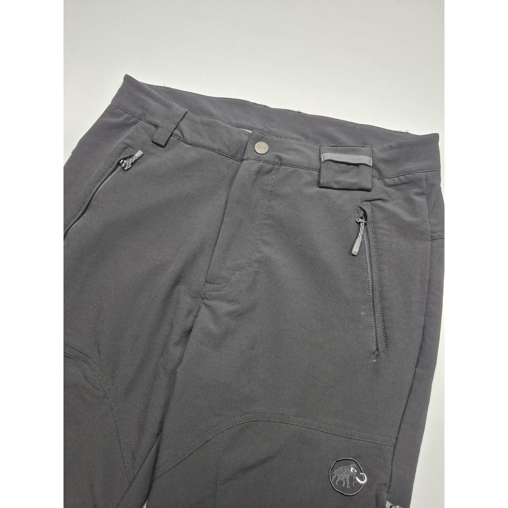 Mammut Snow Pants Mens 36x31 Black Softshell Hiking Climbing Stretch Outdoor